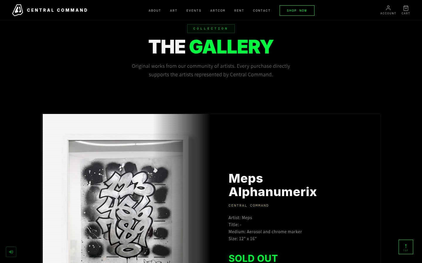 Central Command gallery section