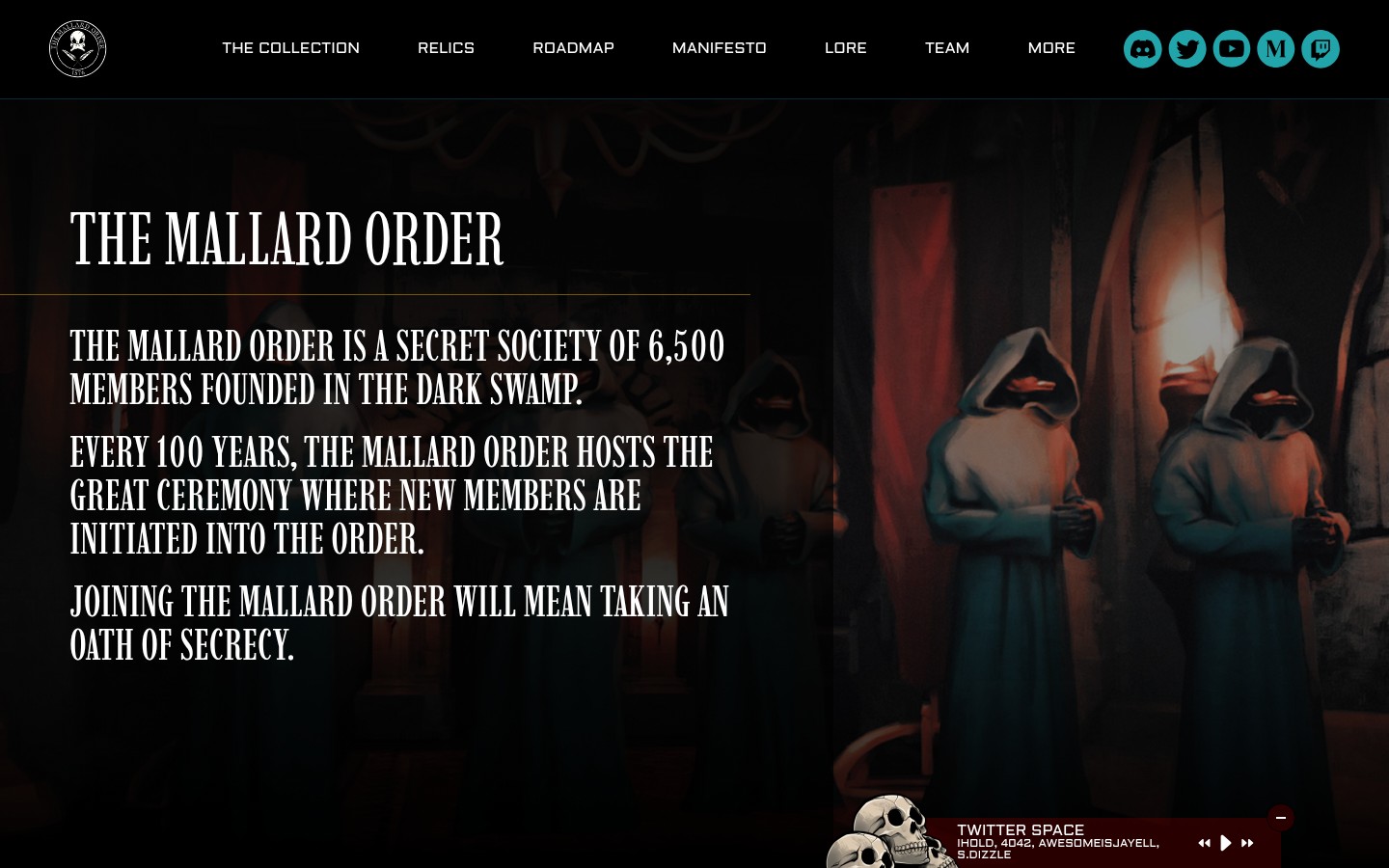 Mallard Order website design interface